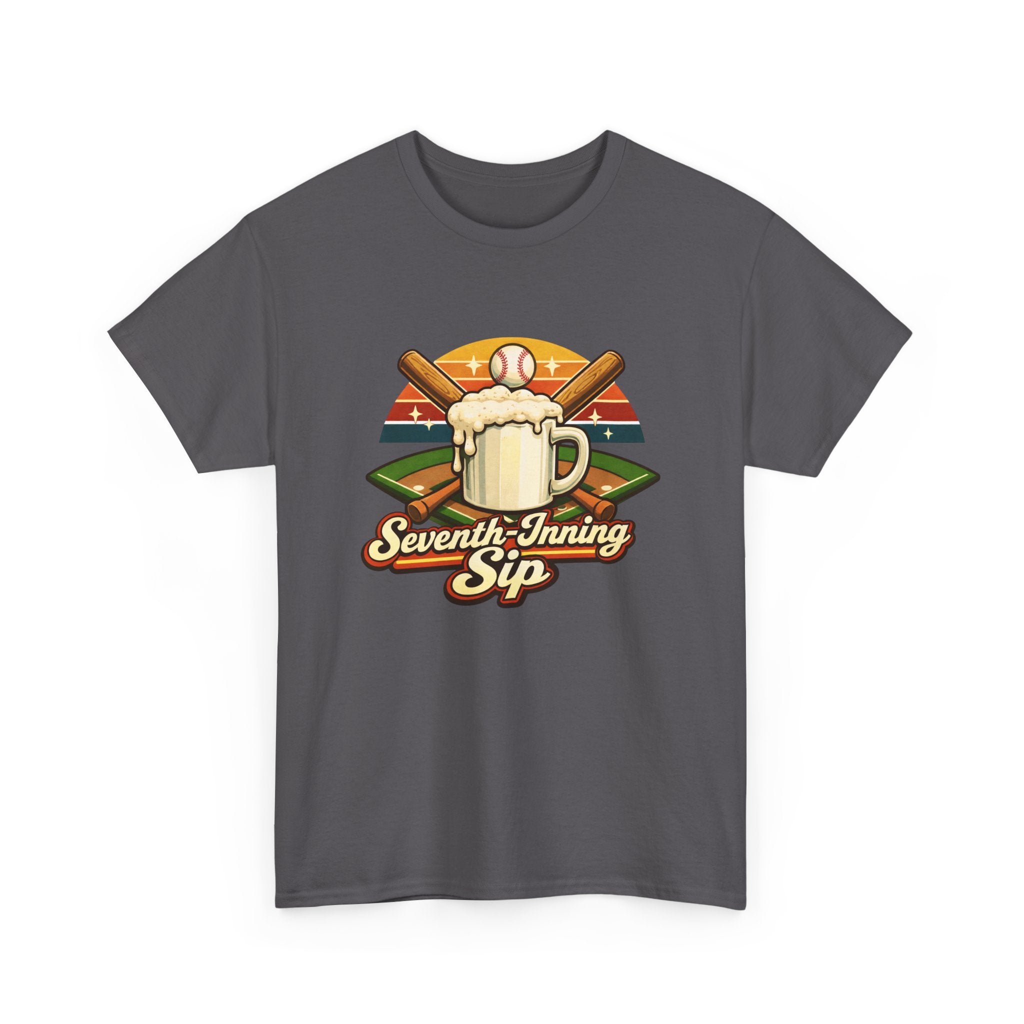 Seventh-Inning Sip Baseball Beer T-Shirt