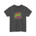 colorful 'Look Out! Mayhem Ahead' text design in graffiti explosion style