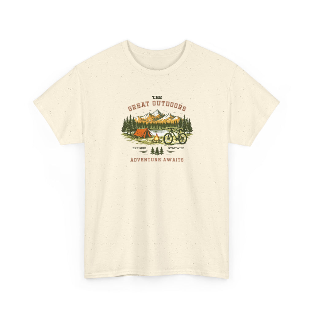 Outdoor Adventure T-Shirt — "The Great Outdoors"  Bike Nature Camping Tee