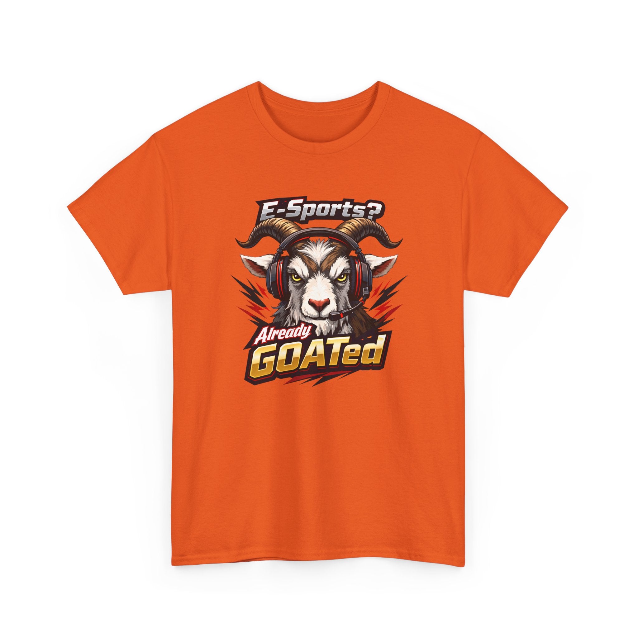 GOATed Esports T-Shirt – “Already GOATed” Sports Fan Graphic Tee