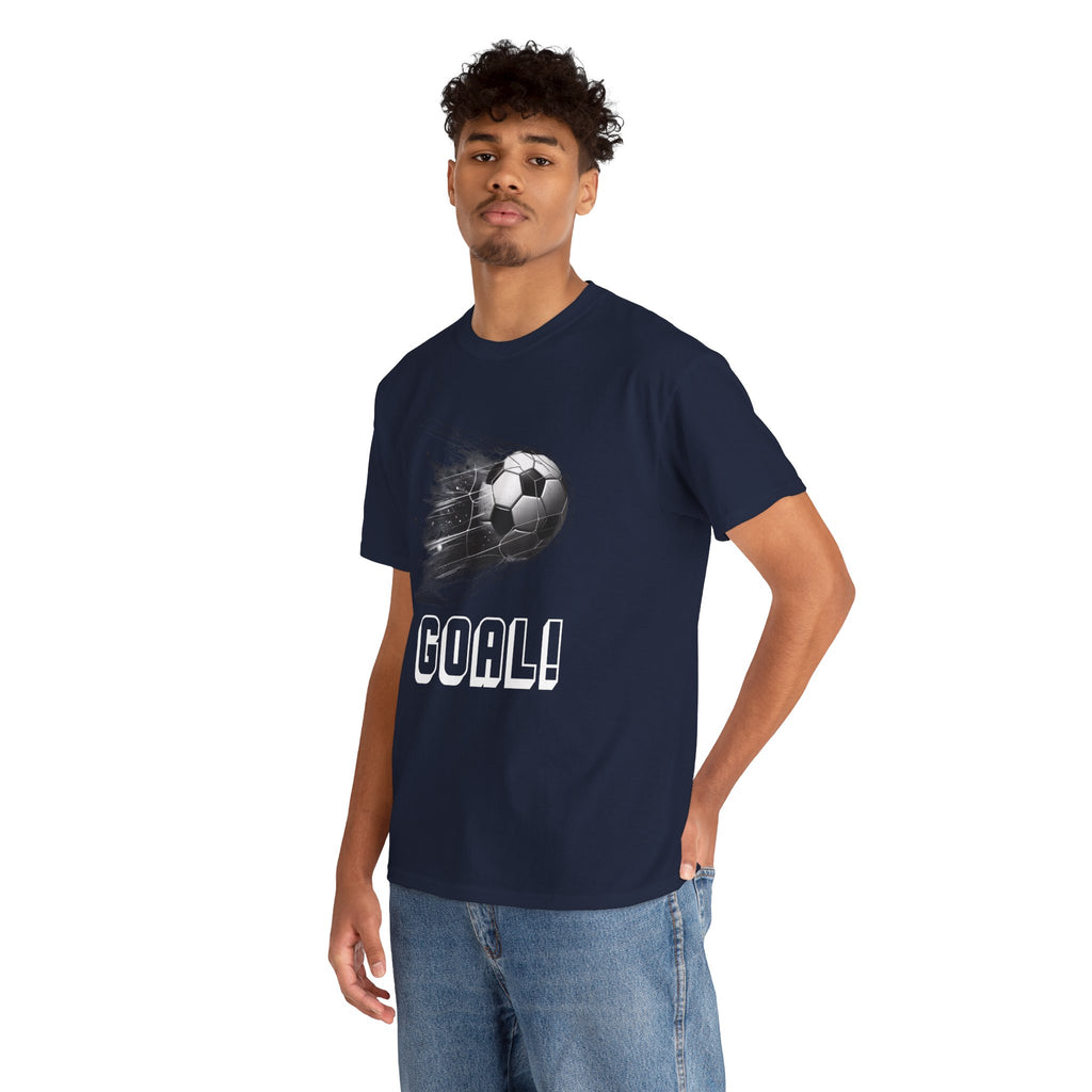 Football Soccer 'GOAL!' Graphic Tee - Fast Ball Design, Soccer Fan Shirt