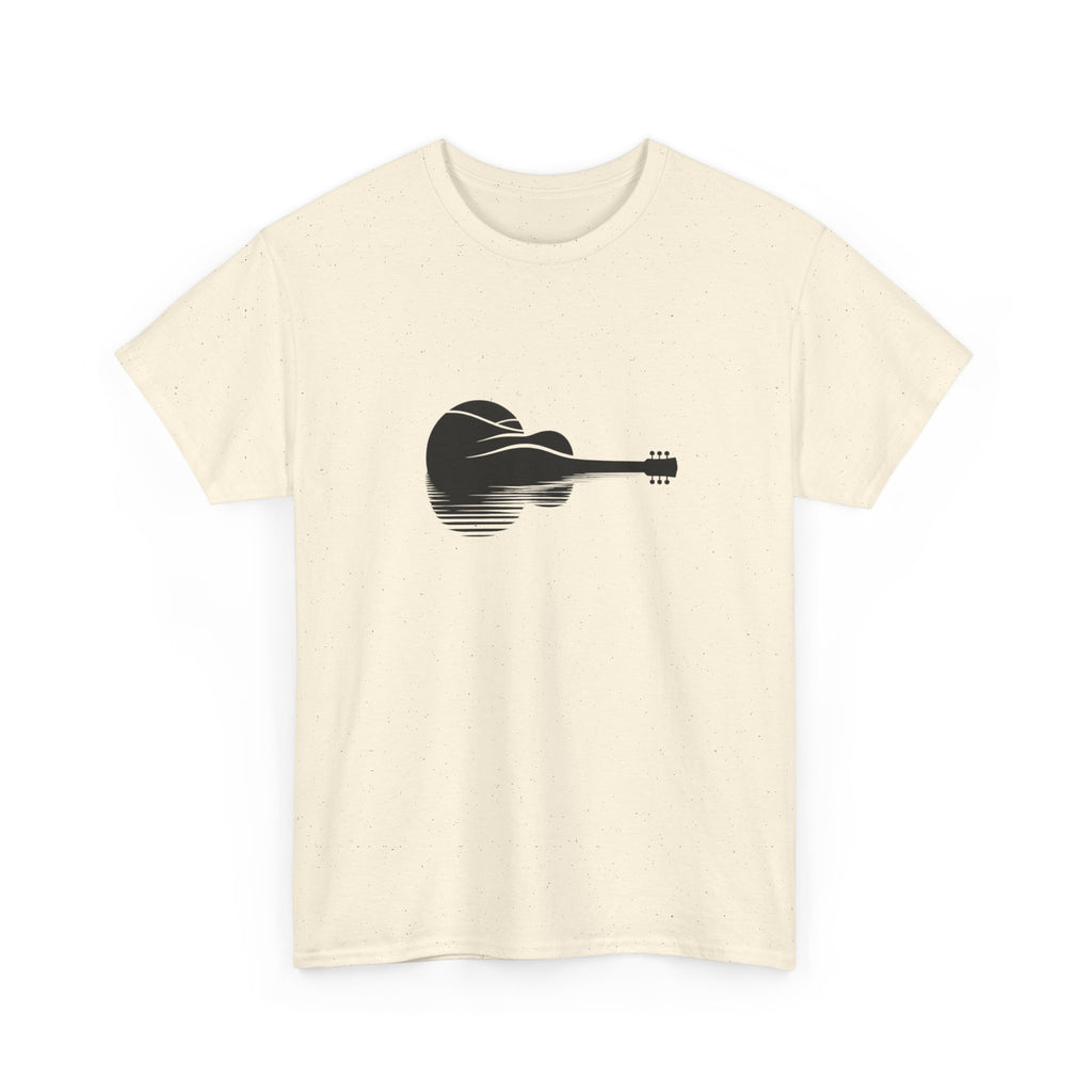 Guitar Silhouette Tee – Minimal Acoustic Music T-Shirt