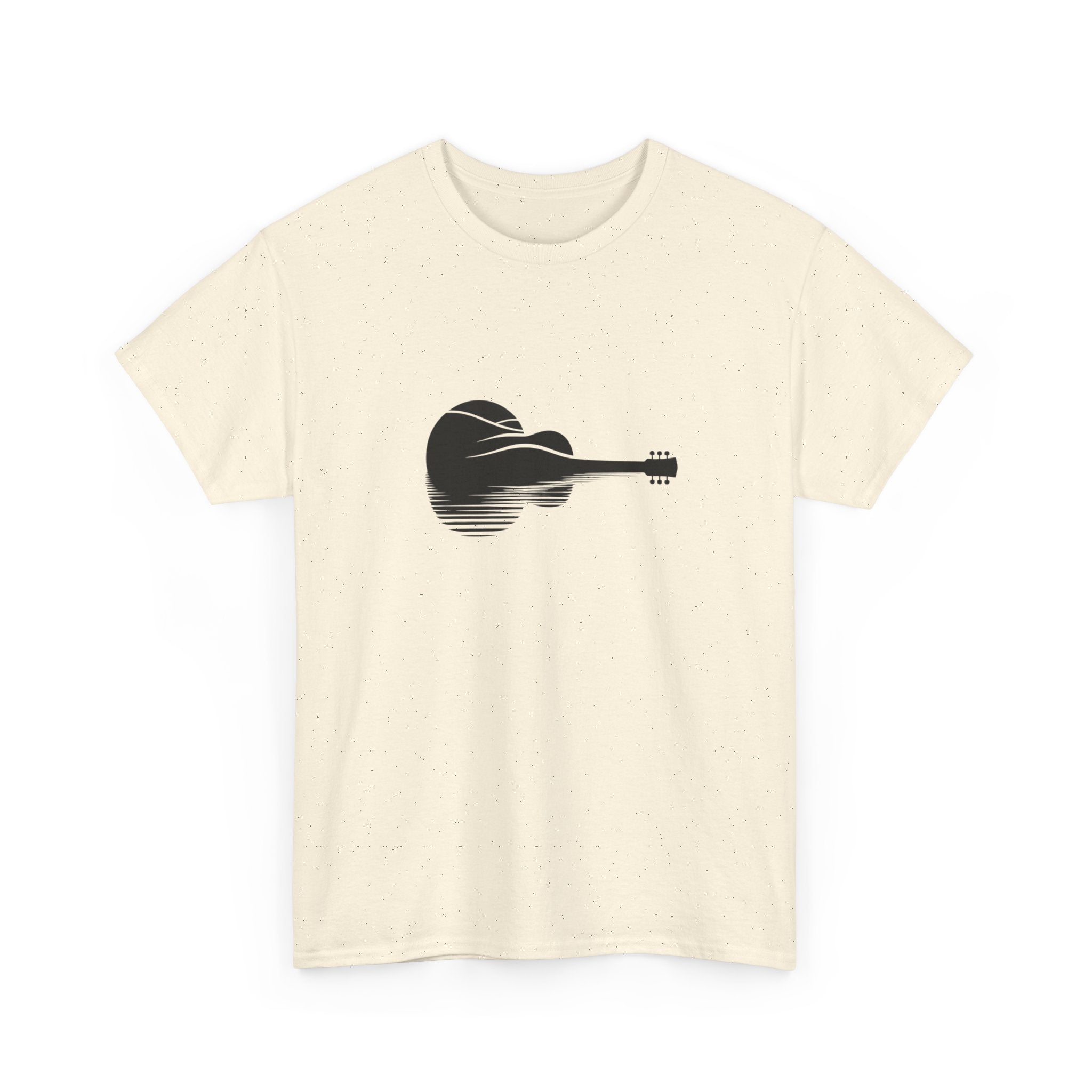 Guitar Silhouette Tee – Minimal Acoustic Music T-Shirt