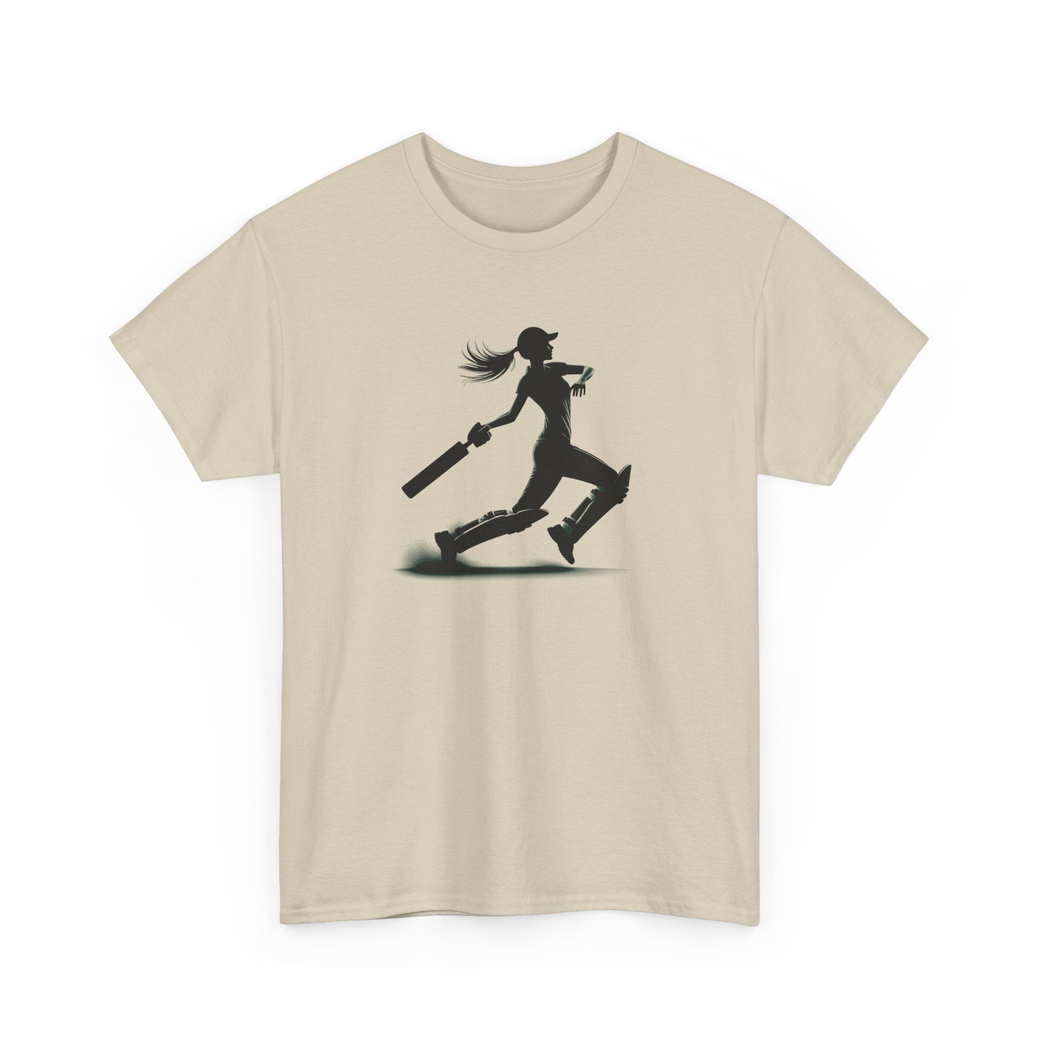 Woman Cricket Batter Silhouette T-Shirt