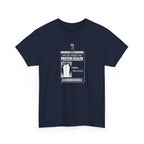 funny fitness t-shirt with a graphic design and text 'ask me about my protein dealer' on a white background