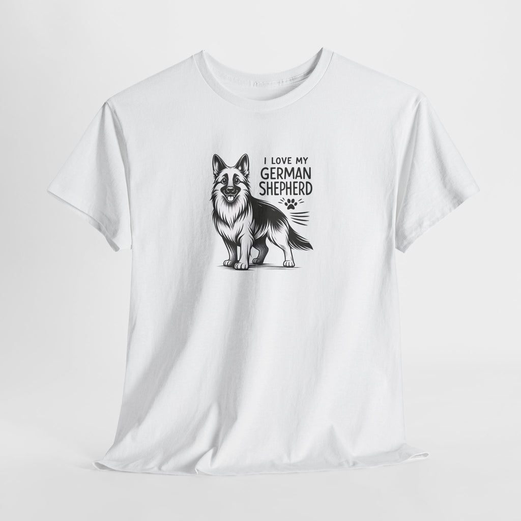 I Love My German Shepherd T-Shirt — Cute German Shepherd Dog Tee for Dog Lovers