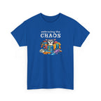 Embracing the Chaos T‑Shirt — Playful Raccoon & Messy Wardrobe Graphic Tee