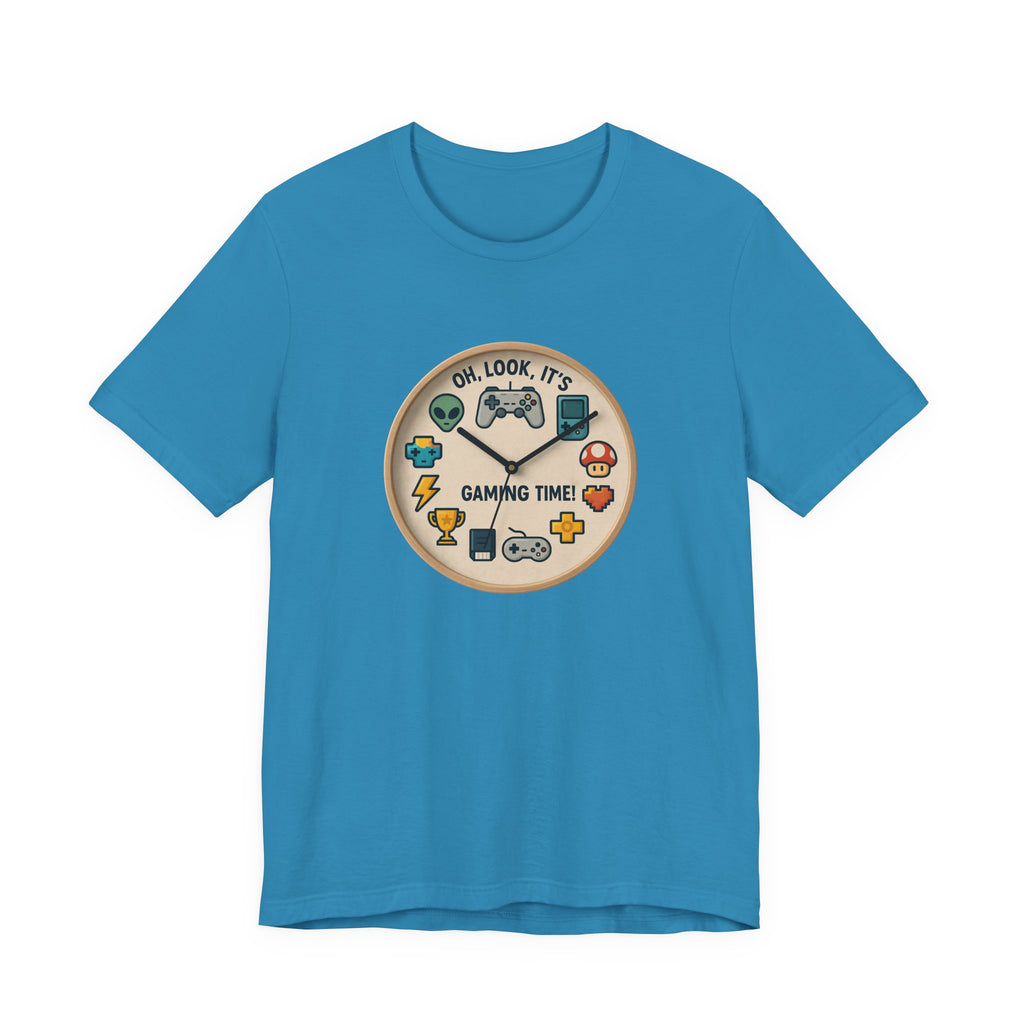 Gaming Time Graphic Tee — "Oh, Look, It's Gaming Time" Video Game Controller Shirt