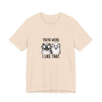 You're Weird I Like That T‑Shirt — Cute Pug Illustration Tee