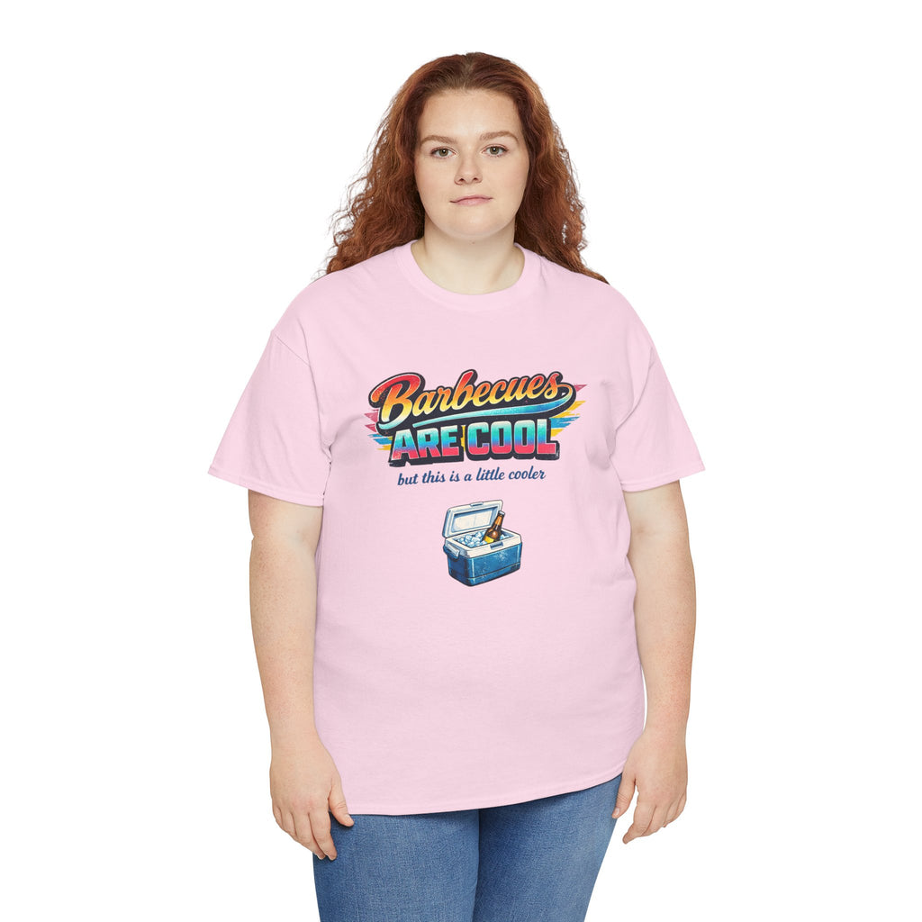 Barbecues Are Cool but this is a little cooler Funny Retro BBQ Tee