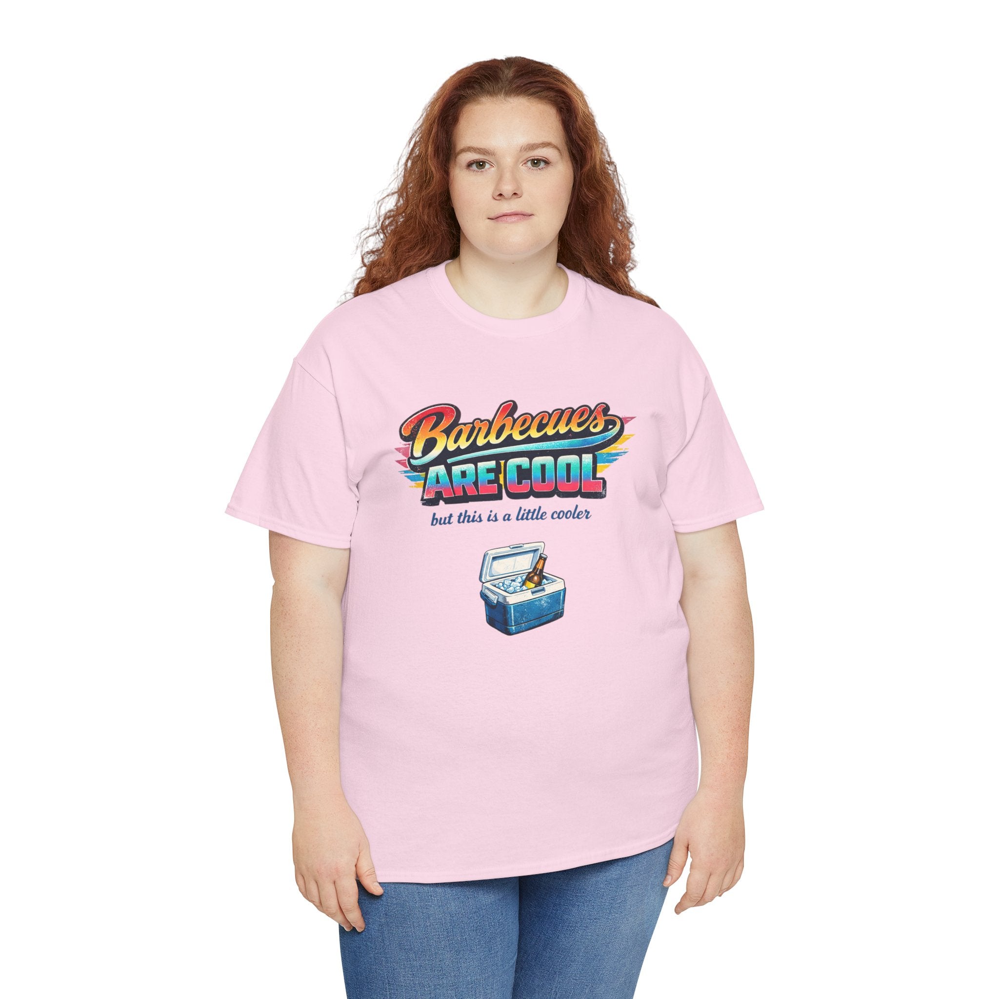 Barbecues Are Cool but this is a little cooler Funny Retro BBQ Tee