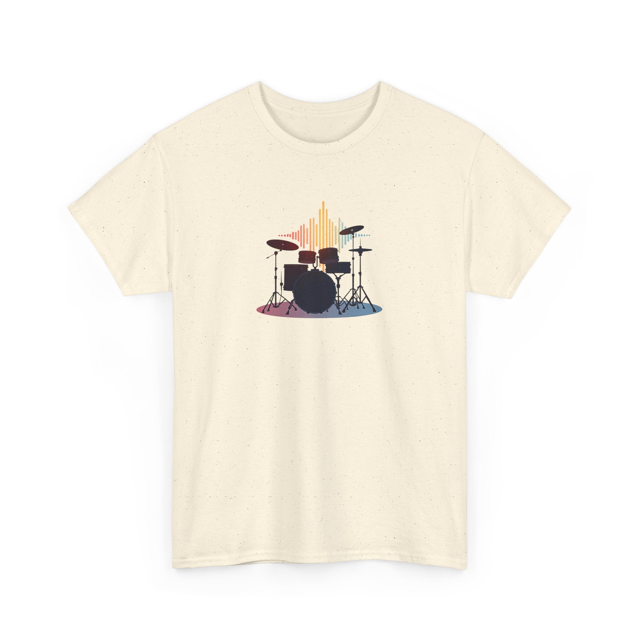 Drum Kit Graphic Tee — Minimalist Drummer Shirt for Musicians & Music Lovers