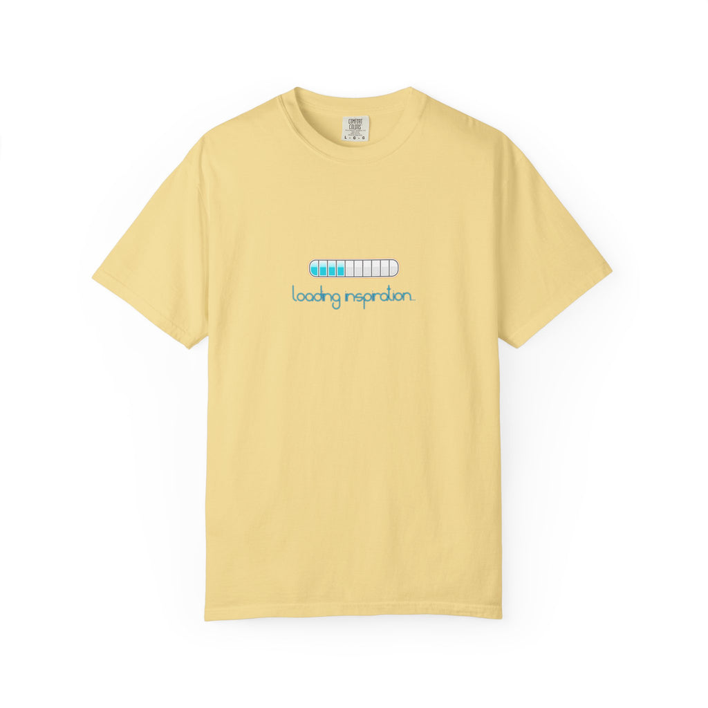 T‑Shirt — "Loading Inspiration" Minimal Progress Bar Graphic Tee