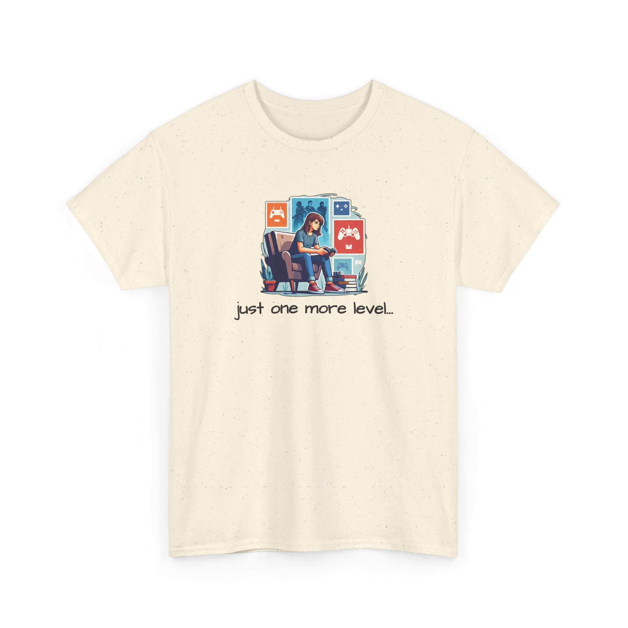 Girl Gamer Arcade T‑Shirt — "Just One More Level" Retro Video Game Tee