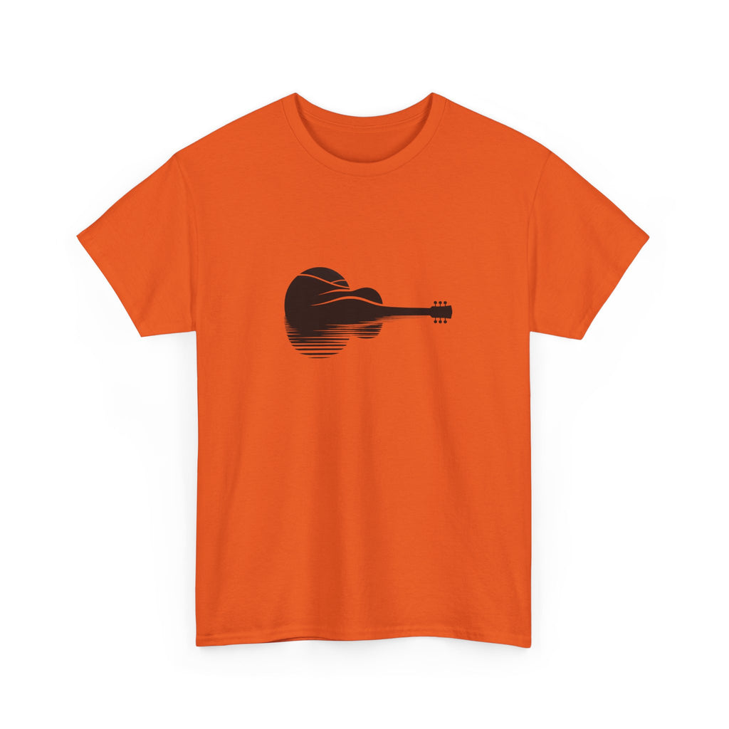 Guitar Silhouette Tee – Minimal Acoustic Music T-Shirt