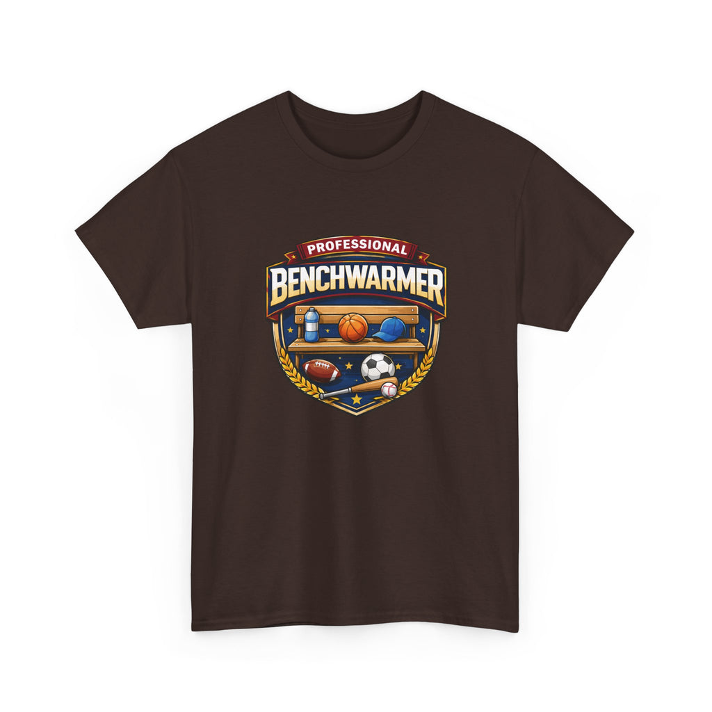 Professional Benchwarmer Sports T-Shirt — Funny Basketball Soccer Baseball Design