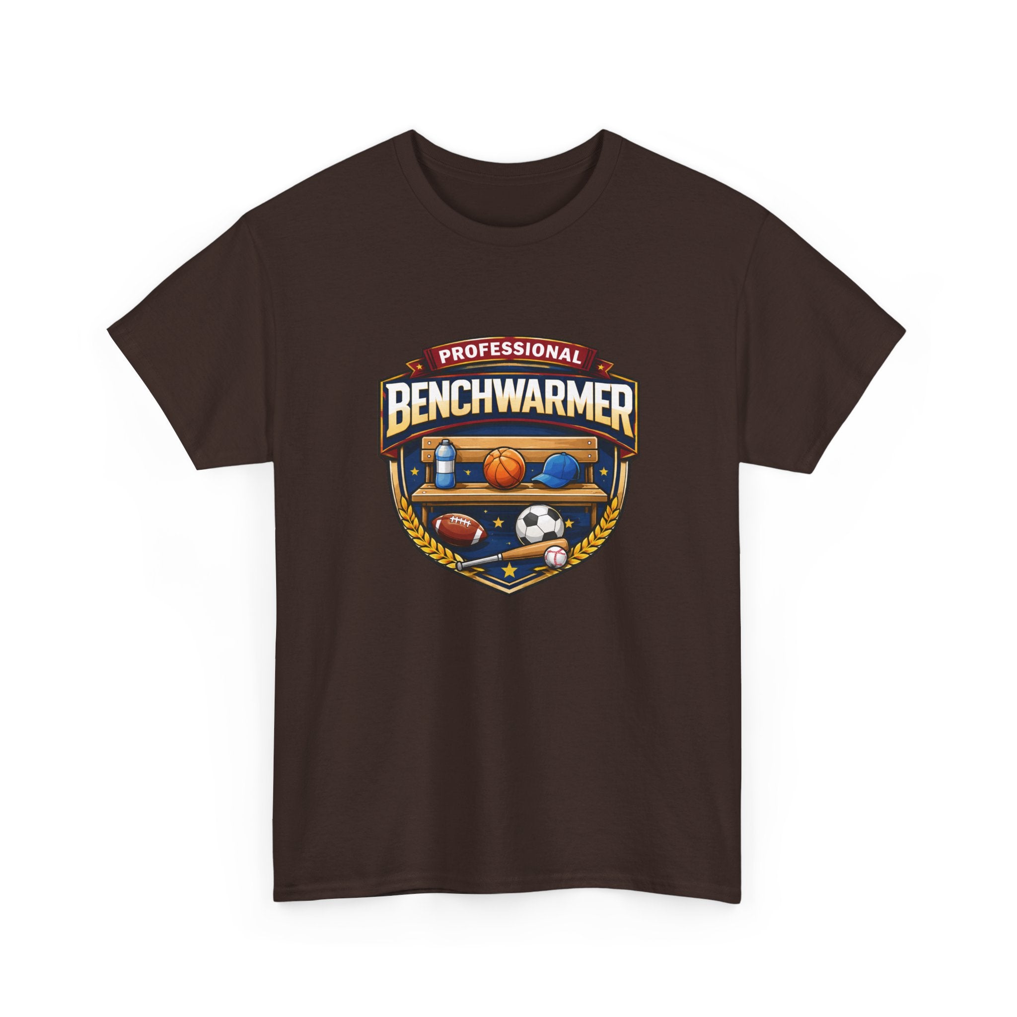 Professional Benchwarmer Sports T-Shirt — Funny Basketball Soccer Baseball Design