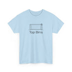 Top Bins T-Shirt – Minimal Soccer Goal Graphic Tee