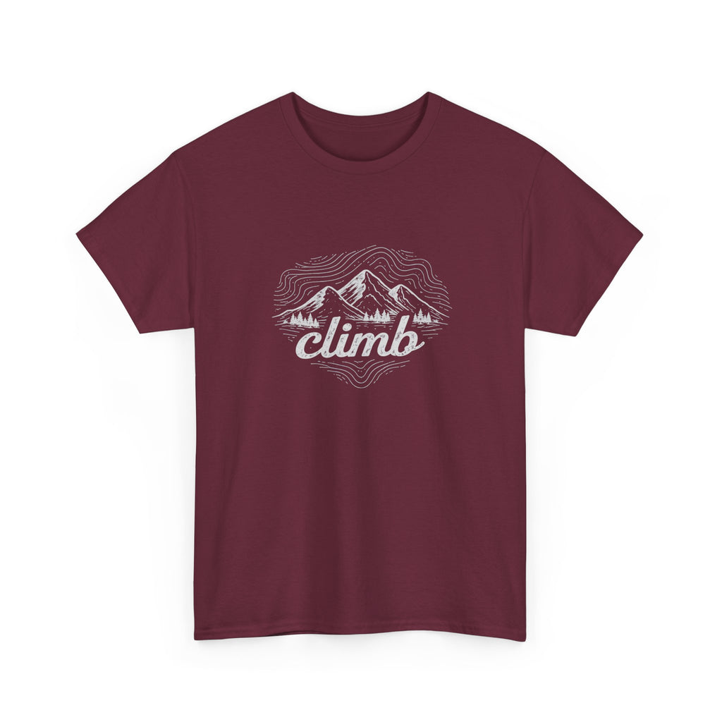 Climb Mountains Graphic Tee — Adventure Hiking T‑Shirt