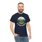 Hiking T-Shirt — 'I'd Rather Be Hiking' Mountain & Camping Graphic Tee