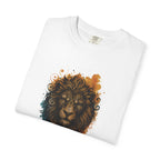 Lion Head T-Shirt — Artistic Tribal Lion Face Tee
