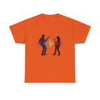 Music Lovers T‑Shirt – Guitarist & Singer Silhouette with Colorful Soundwave