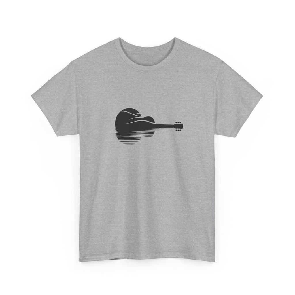 Guitar Silhouette Tee – Minimal Acoustic Music T-Shirt
