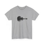 Guitar Silhouette Tee – Minimal Acoustic Music T-Shirt