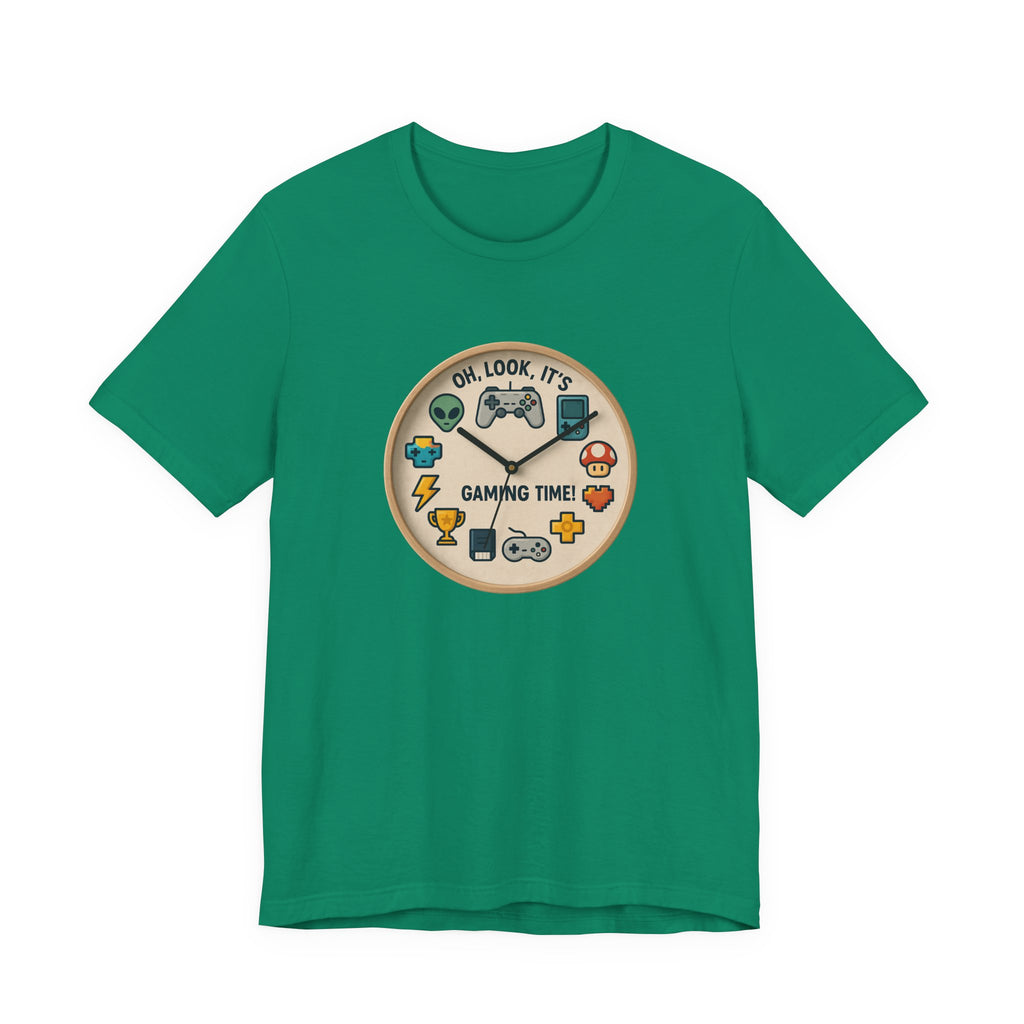 Gaming Time Graphic Tee — "Oh, Look, It's Gaming Time" Video Game Controller Shirt