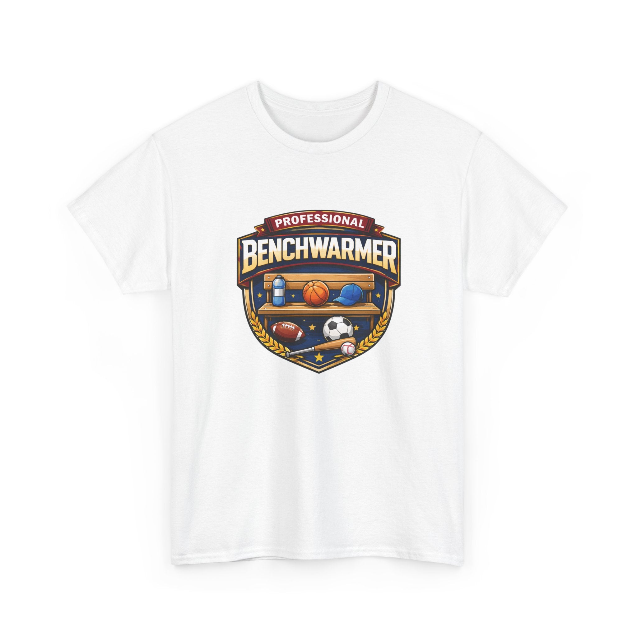 Professional Benchwarmer Sports T-Shirt — Funny Basketball Soccer Baseball Design