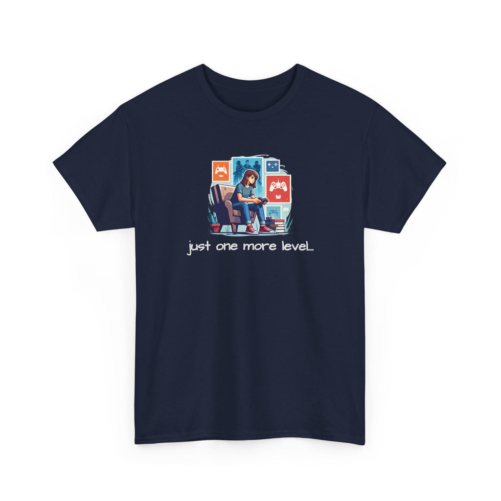 Girl Gamer Arcade T‑Shirt — "Just One More Level" Retro Video Game Tee
