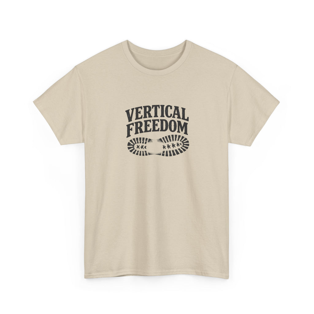Vertical Freedom Outdoor Adventure Hiking Climbing Bootprint Tee