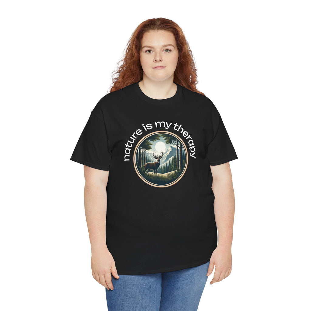 Nature Is My Therapy T-Shirt — Forest Meditation Graphic Tee