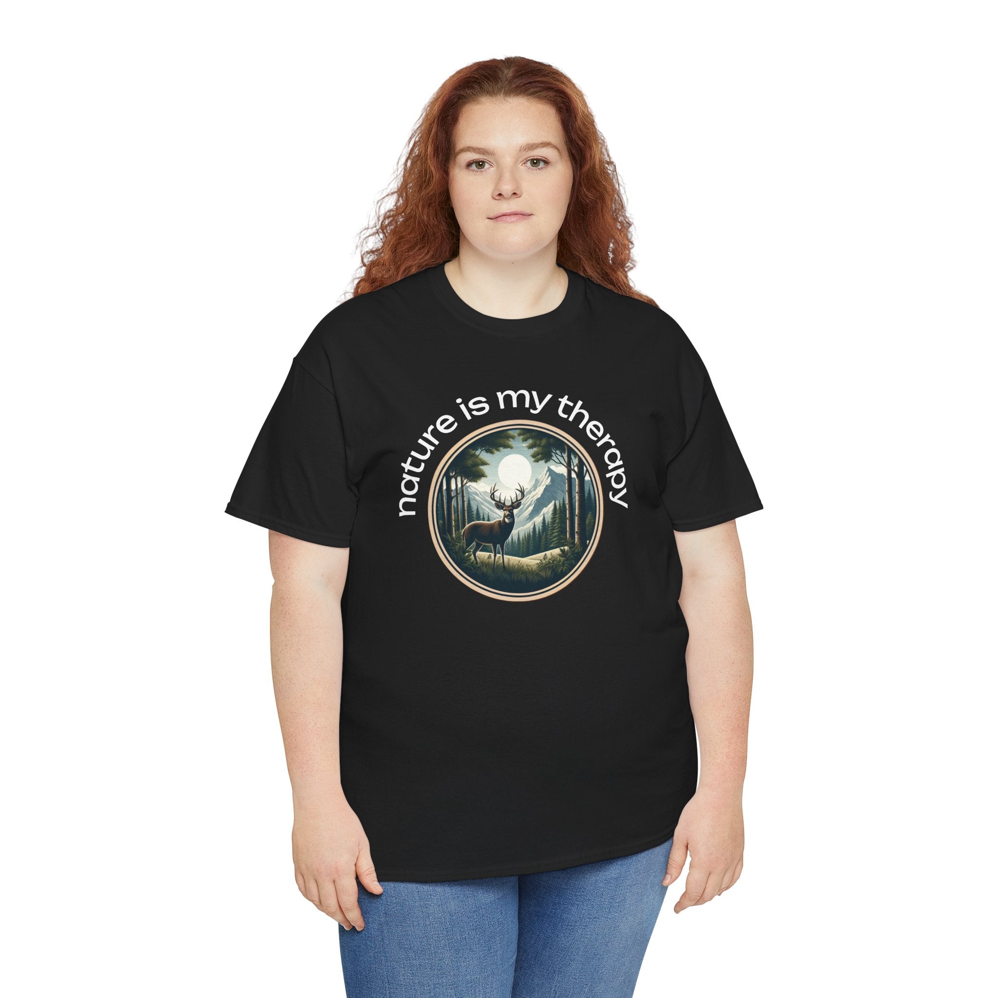 Nature Is My Therapy T-Shirt — Forest Meditation Graphic Tee