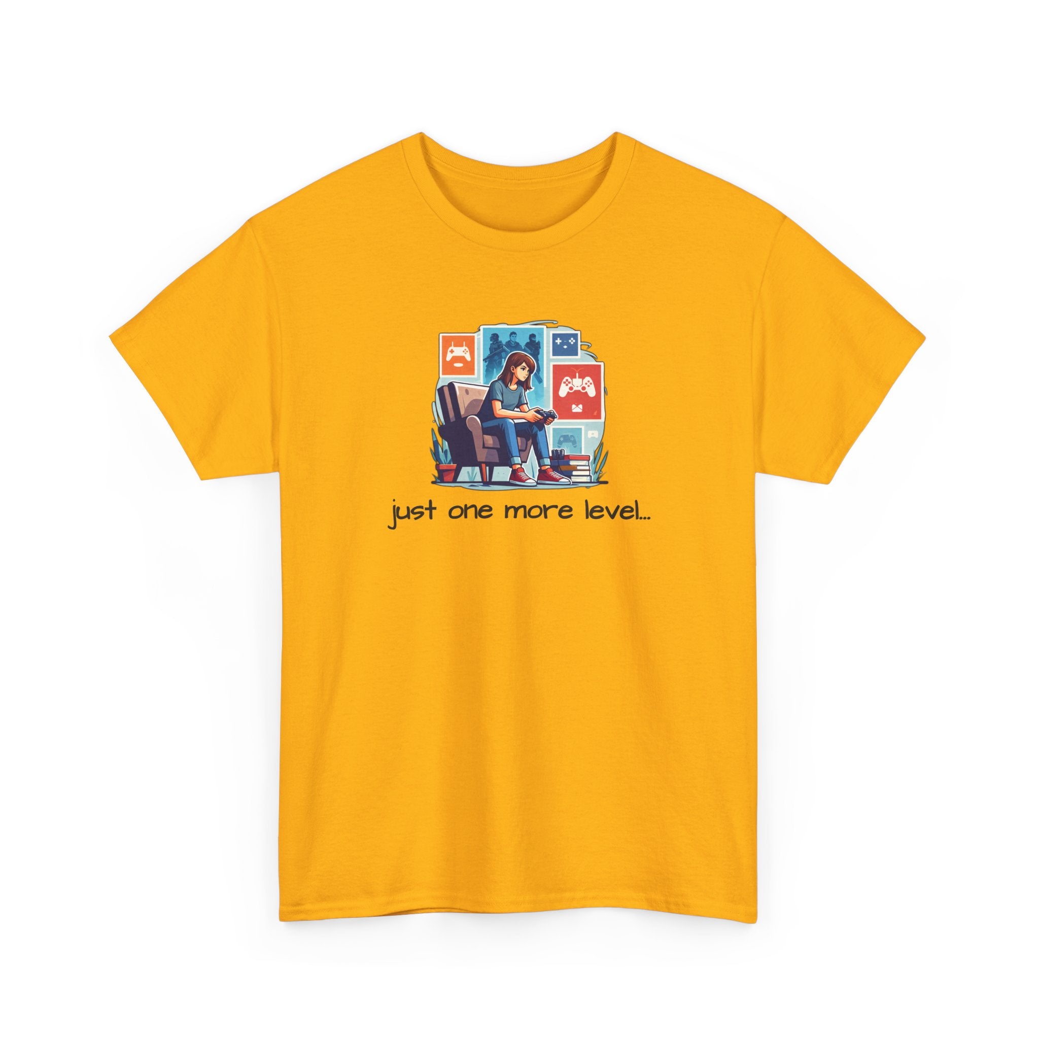 Girl Gamer Arcade T‑Shirt — "Just One More Level" Retro Video Game Tee