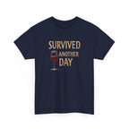 Survived Another Day Wine T-Shirt — Funny Wine Lover Tee