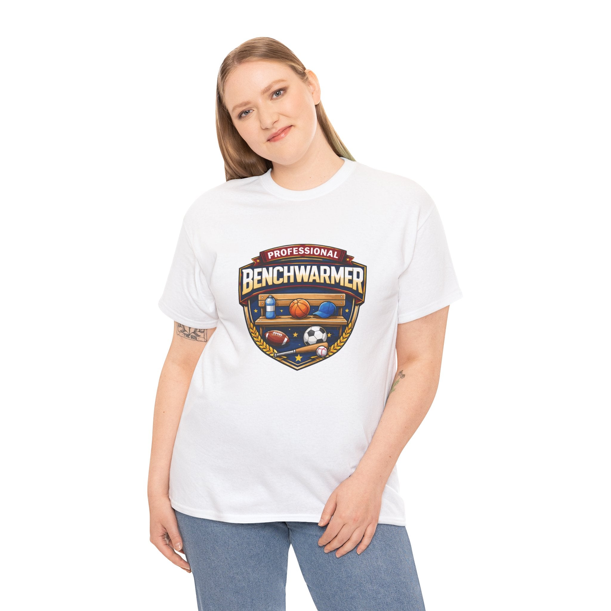 Professional Benchwarmer Sports T-Shirt — Funny Basketball Soccer Baseball Design