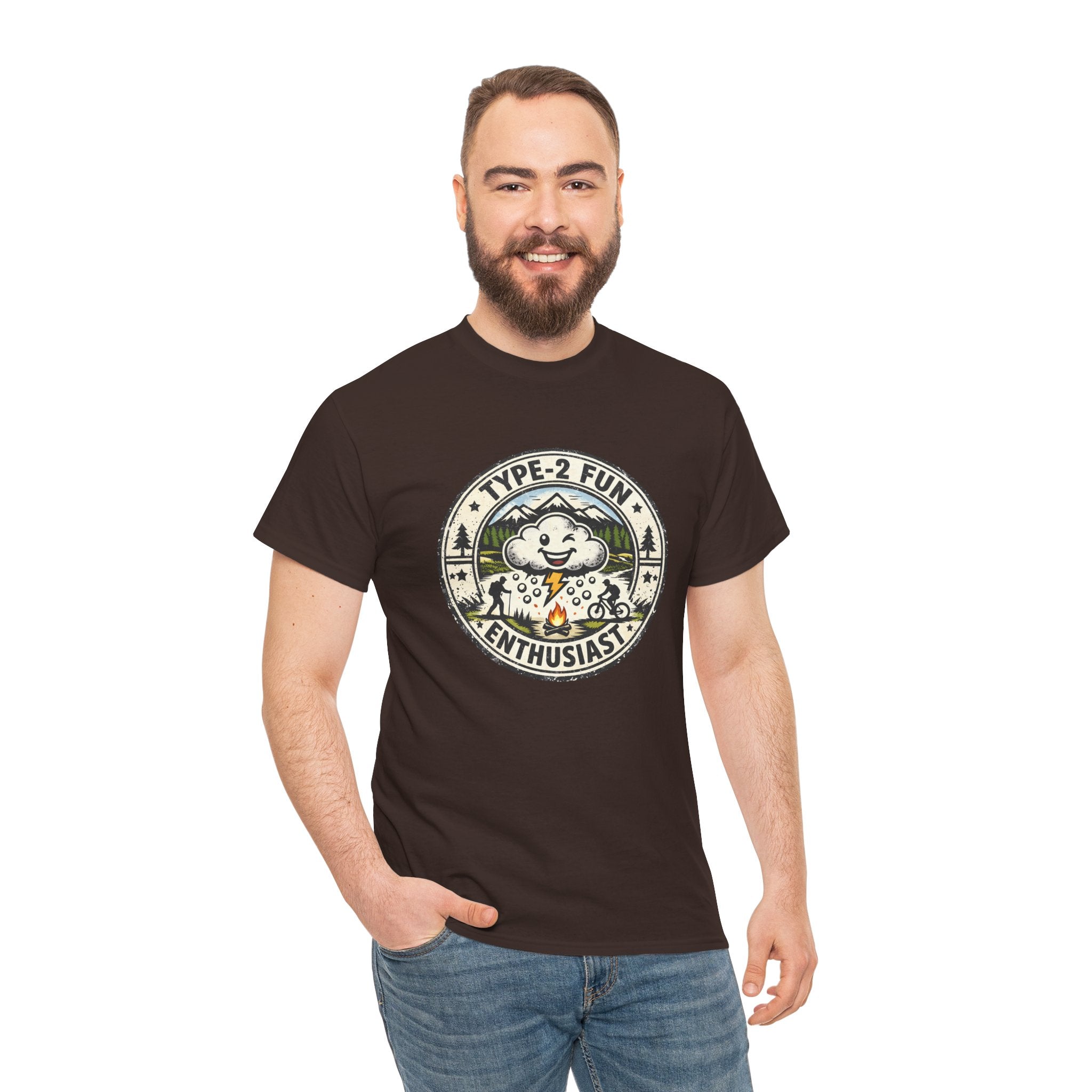 Type-2 Fun Enthusiasts T-Shirt — Funny Outdoor Hiking Camping Graphic Tee