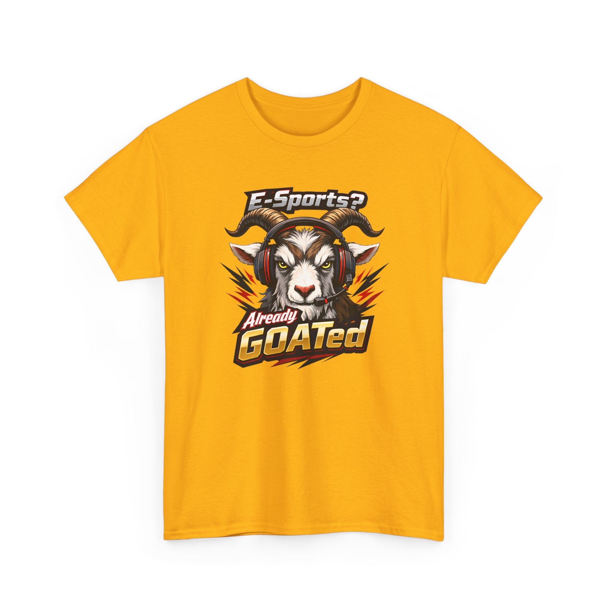 GOATed Esports T-Shirt – “Already GOATed” Sports Fan Graphic Tee