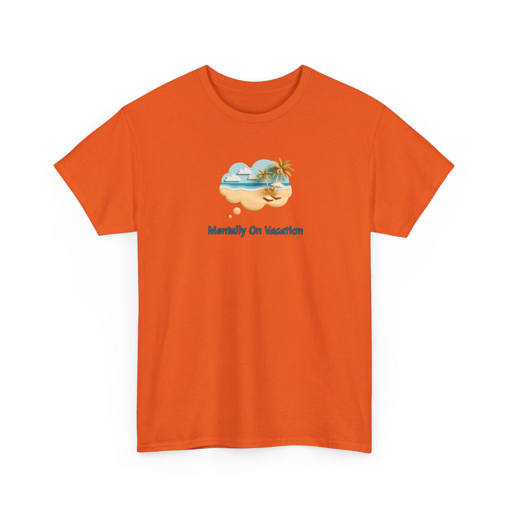Vacation Vibes T-Shirt — "Mentally On Vacation" Beach Graphic Tee