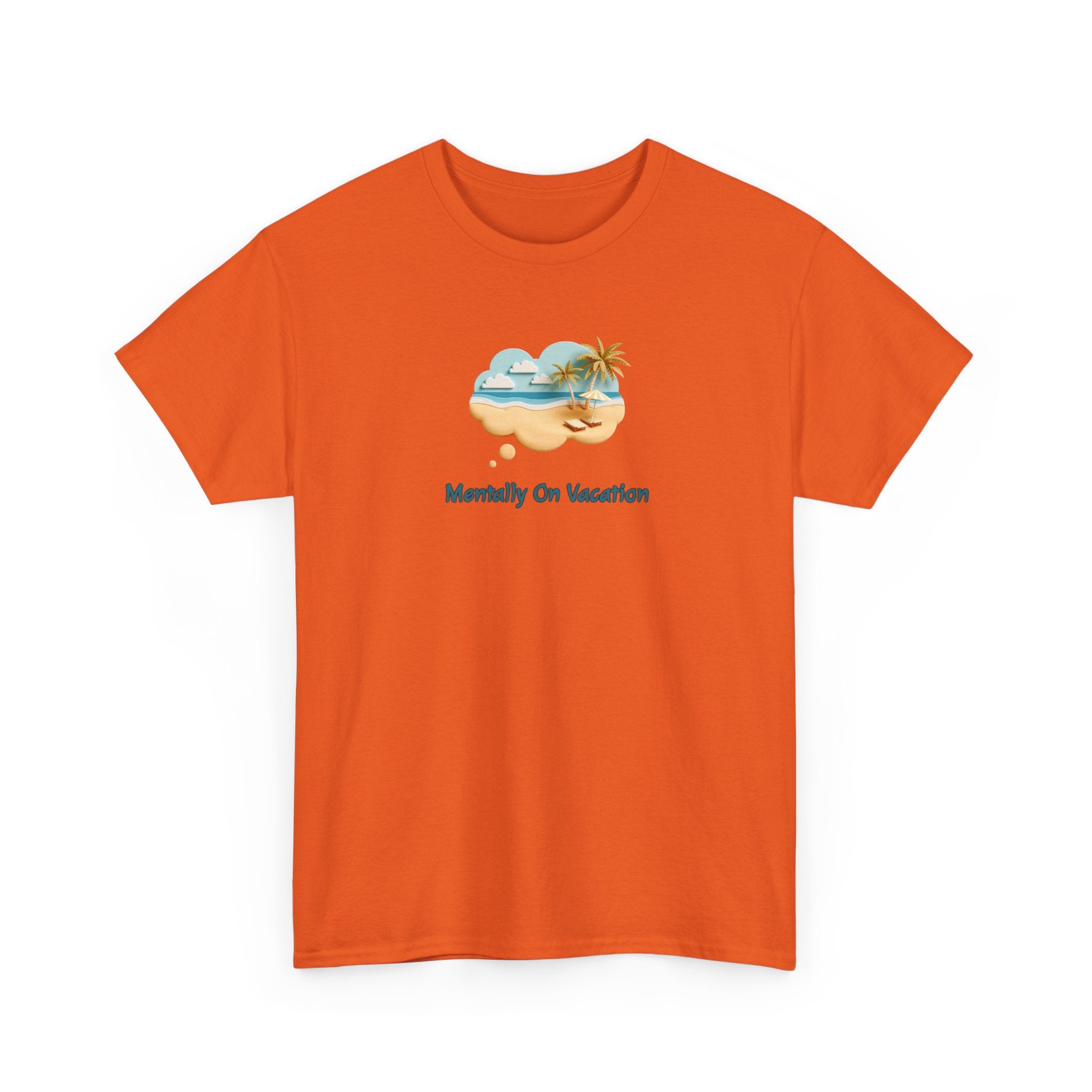 Vacation Vibes T-Shirt — "Mentally On Vacation" Beach Graphic Tee