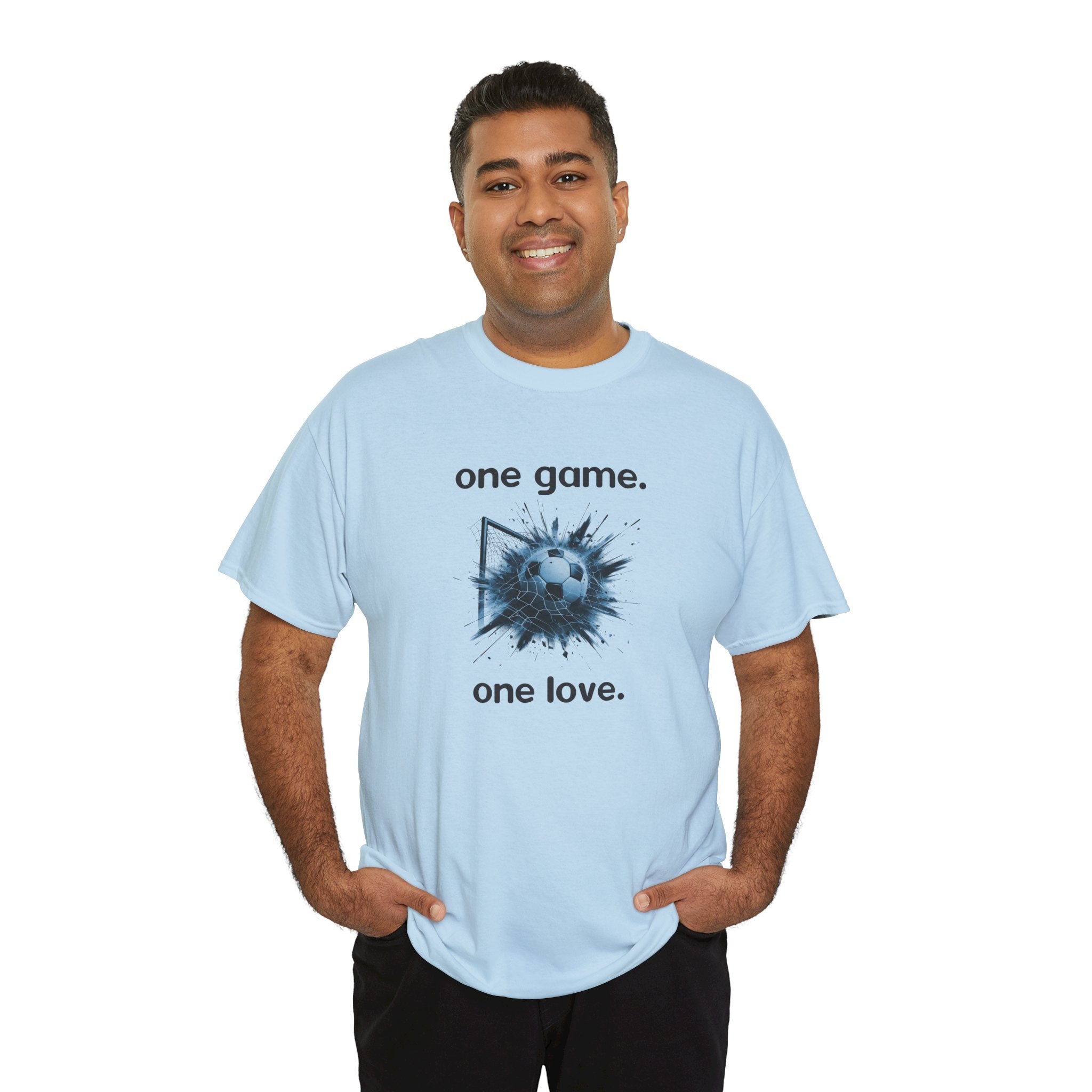 One Game. One Love. T-Shirt — Football Soccer Graphic Tee