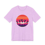 Retro Sunset Dancing Cats T-Shirt