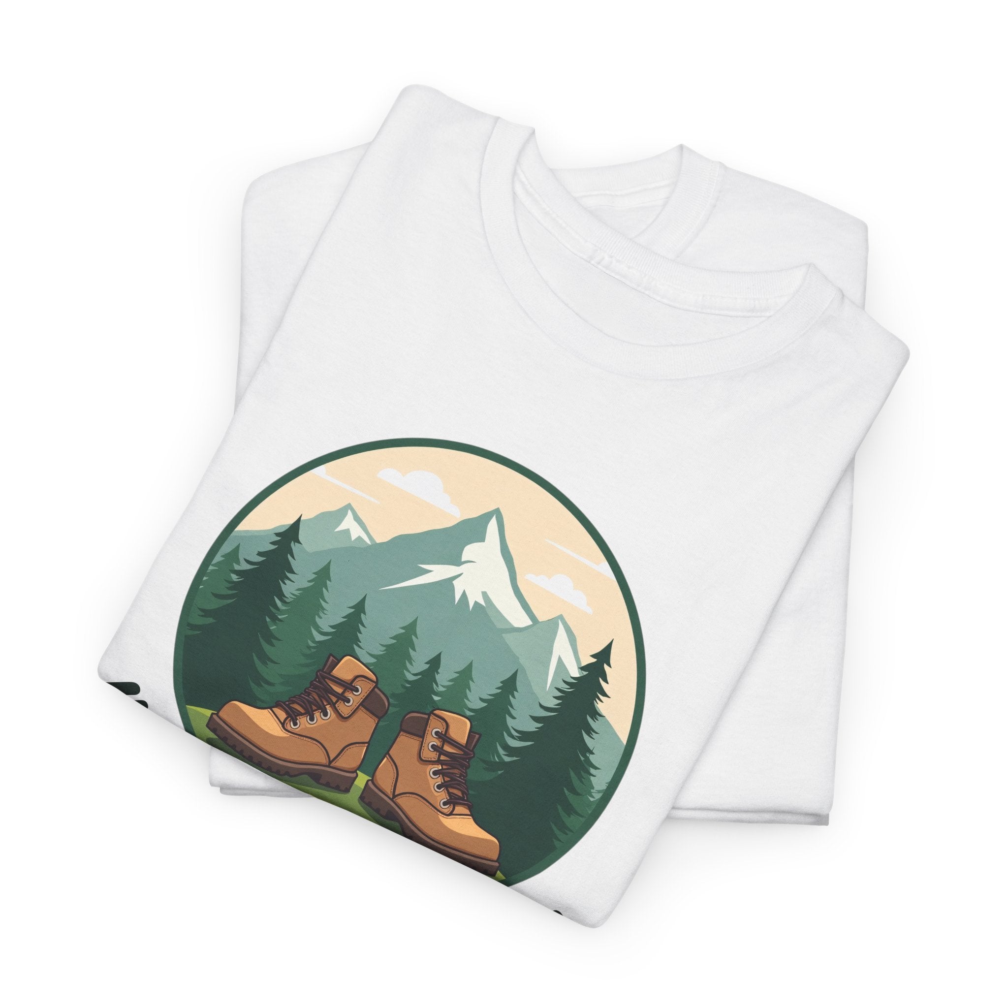 Hiking T-Shirt — 'I'd Rather Be Hiking' Mountain & Camping Graphic Tee
