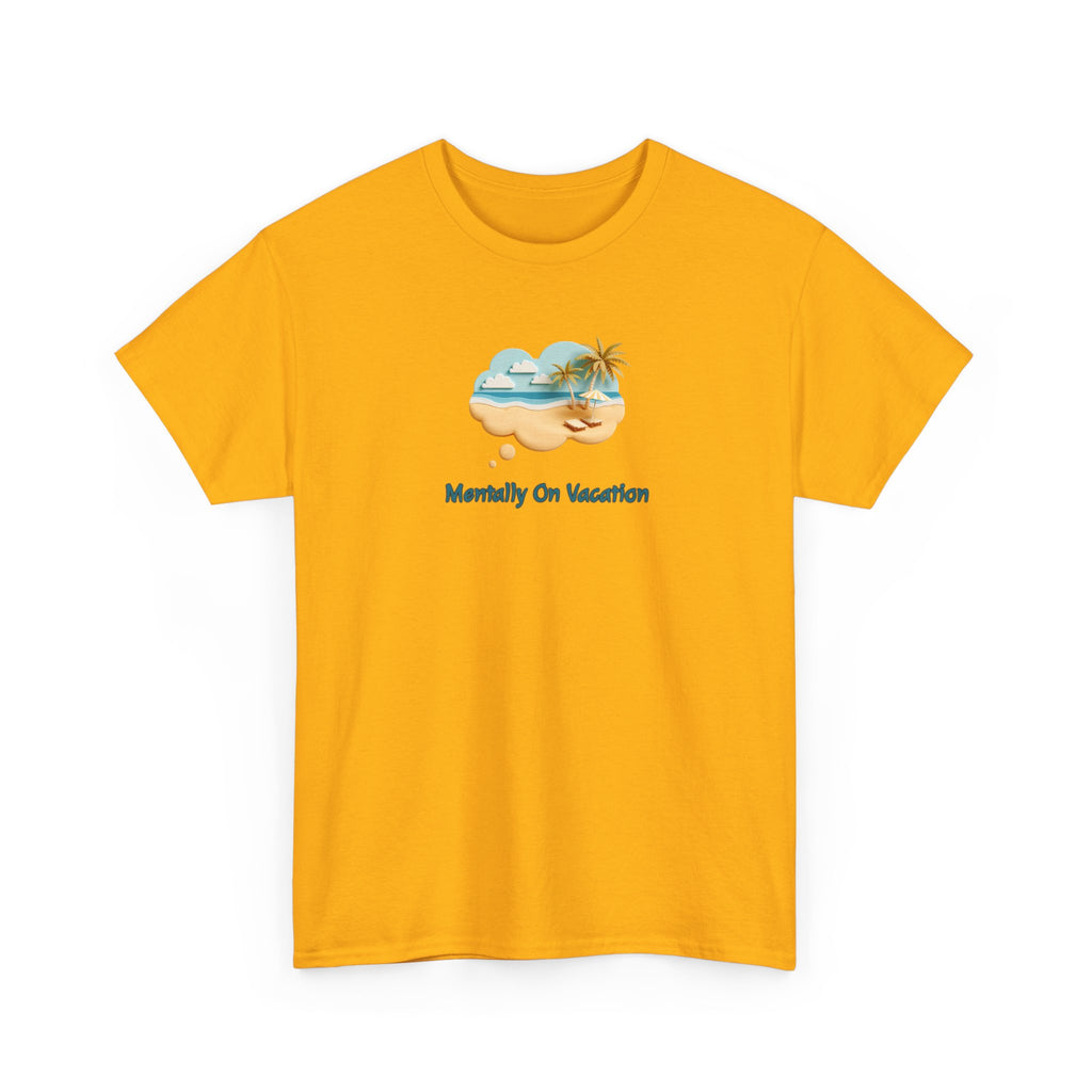 Vacation Vibes T-Shirt — "Mentally On Vacation" Beach Graphic Tee
