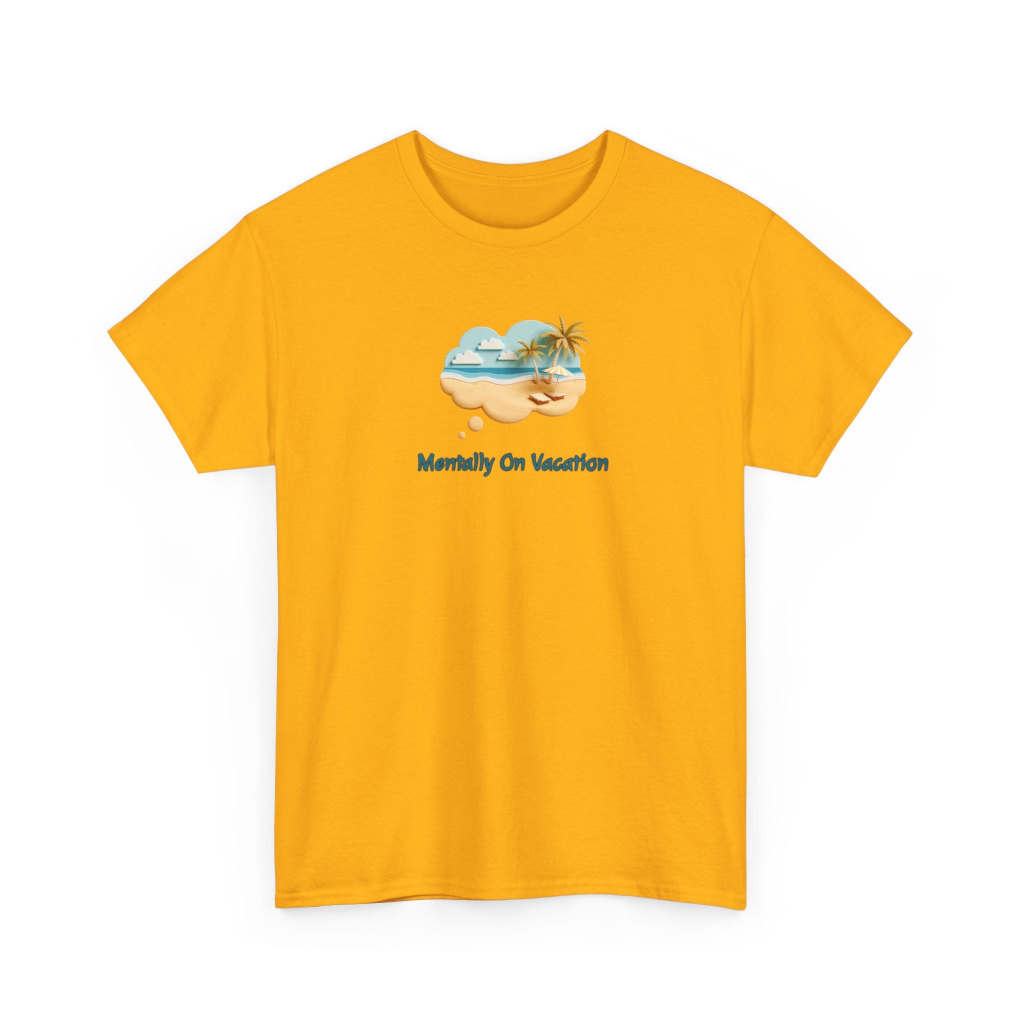 Vacation Vibes T-Shirt — "Mentally On Vacation" Beach Graphic Tee