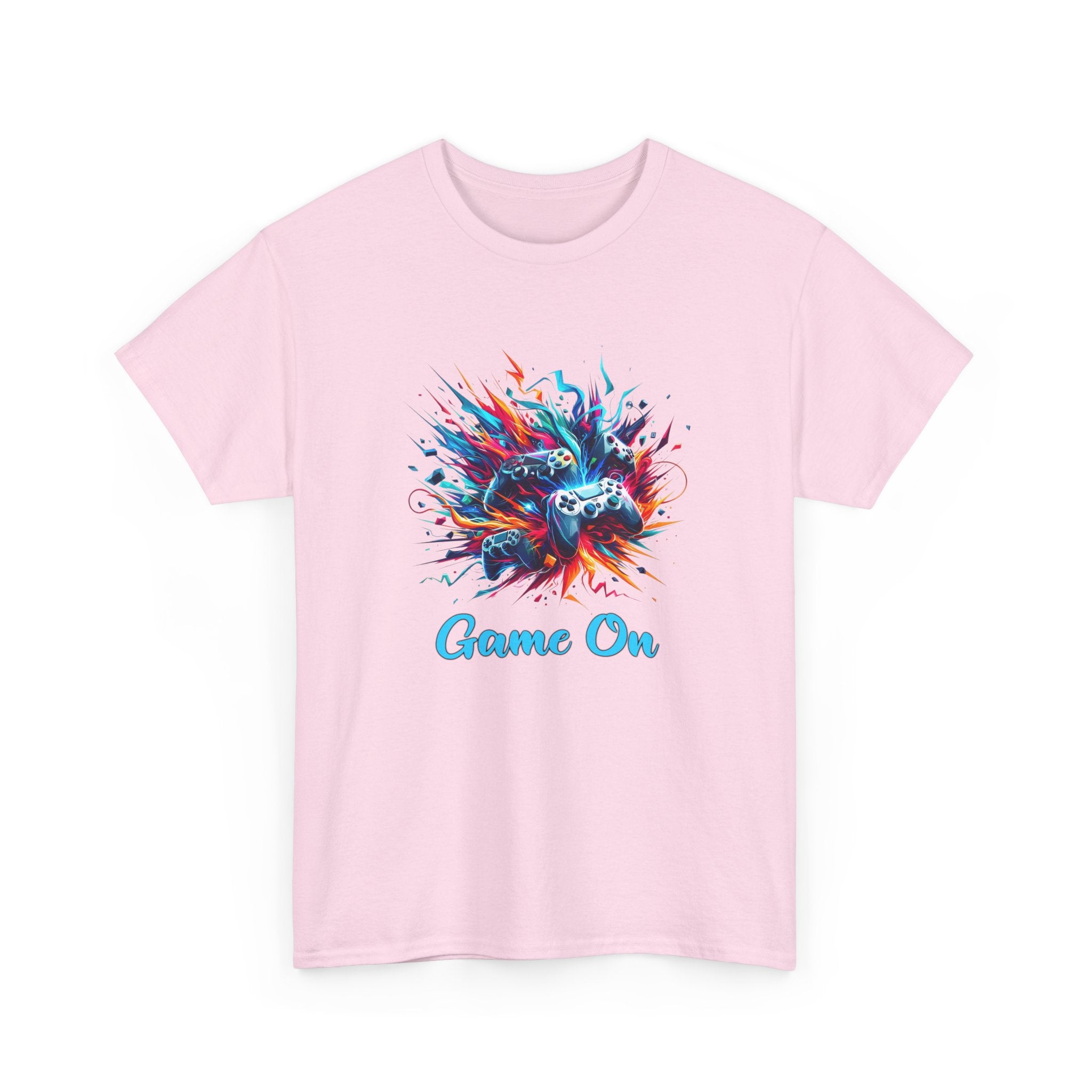 Gaming T-Shirt — 'Game On' Color Splash Controller Tee