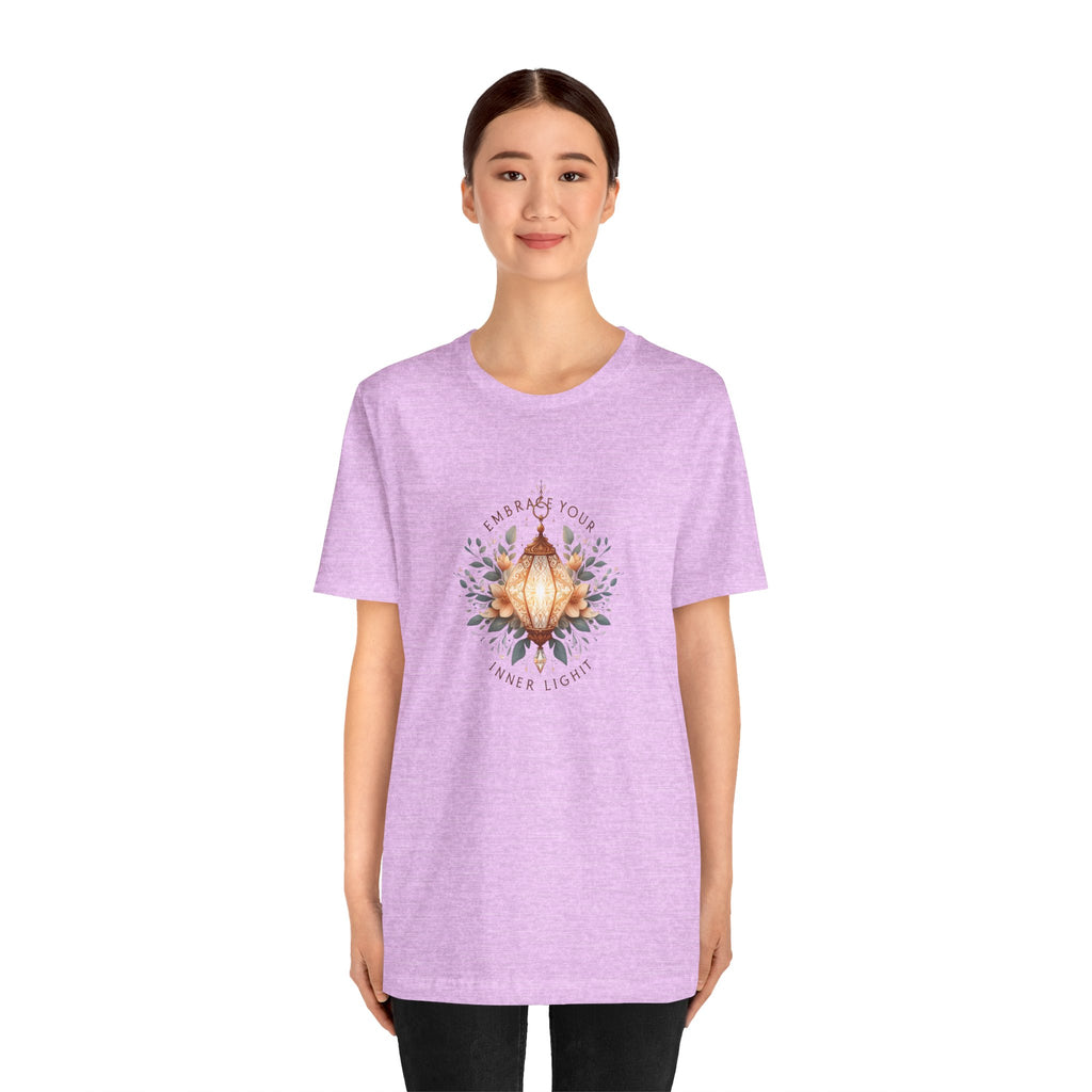 Lotus Lantern Tee — Embrace Your Inner Light Short Sleeve Shirt