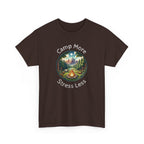 Camp More Stress Less T-Shirt — Outdoor Camping Nature Graphic Tee