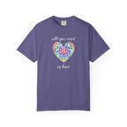 Rainbow Heart Tie-Dye Style T-Shirt — "All You Need Is Love" Graphic Tee